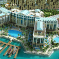 Super hotel abs material 3d miniature model uae